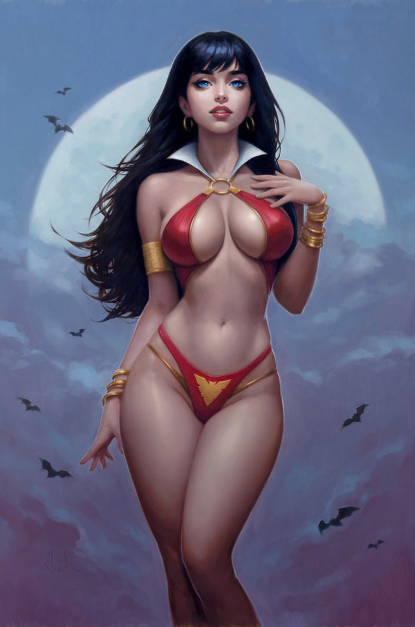 VAMPIRELLA OIL PAINTING 11"x17" PRINT BY WILL JACK (PREORDER)